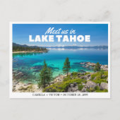 Lake Tahoe Wedding Save the Date Briefkaart (Voorkant)