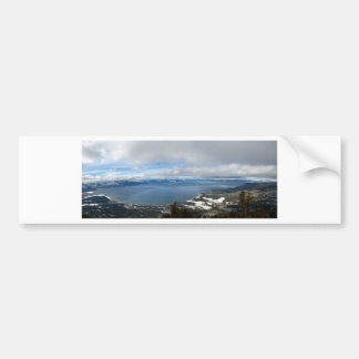 Lake Tahoe Winter Panorama Bumpersticker