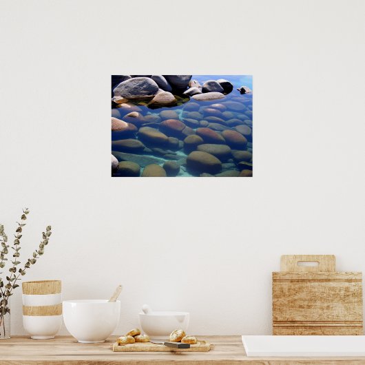 Lake Tahoe Winter Stilwater 2 Poster (Keuken)
