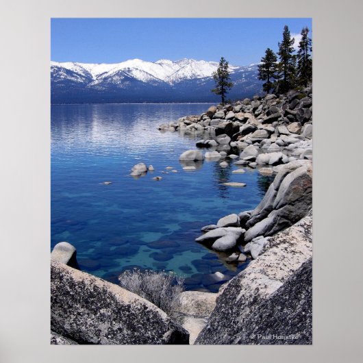 Lake Tahoe Winter Stilwater 2 Poster (Voorkant)
