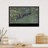 Lake Talquin Florida Satellite Poster Map (Keuken)