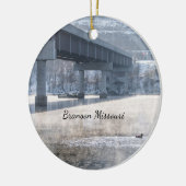 Lake Taneycomo Foggy Winter Vissen Ornament (Links)