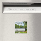 Lake Taneycomo Summer Fog Square Magnet (Insitu (Vaatwasser))