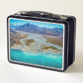 Lake Tekapo en Southern Alps, Nieuw-Zeeland (Achterkant)