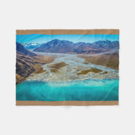 Lake Tekapo en Southern Alps, Nieuw-Zeeland Fleece Deken