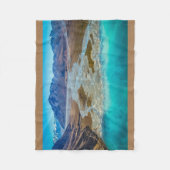 Lake Tekapo en Southern Alps, Nieuw-Zeeland Fleece Deken (Voorkant)