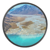 Lake Tekapo en Southern Alps, Nieuw-Zeeland Hockey Puck (Voorkant)