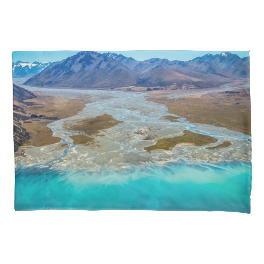 Lake Tekapo en Southern Alps, Nieuw-Zeeland Kussensloop (Voorkant)