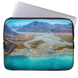 Lake Tekapo en Southern Alps, Nieuw-Zeeland Laptop Sleeve