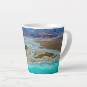 Lake Tekapo en Southern Alps, Nieuw-Zeeland Latte Mok