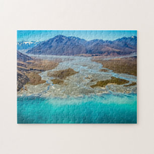 Lake Tekapo en Southern Alps, Nieuw-Zeeland Legpuzzel