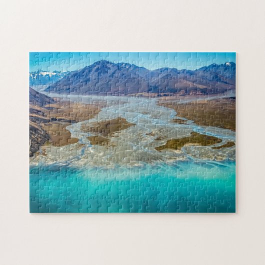 Lake Tekapo en Southern Alps, Nieuw-Zeeland Legpuzzel (Horizontaal)