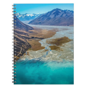 Lake Tekapo en Southern Alps, Nieuw-Zeeland Notitieboek