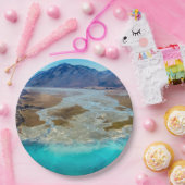 Lake Tekapo en Southern Alps, Nieuw-Zeeland Papieren Bordje (Feest)