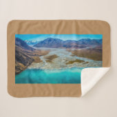 Lake Tekapo en Southern Alps, Nieuw-Zeeland Sherpa Deken (Voorkant (horizontaal))