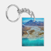 Lake Tekapo en Southern Alps, Nieuw-Zeeland Sleutelhanger (Voorkant Links)