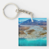 Lake Tekapo en Southern Alps, Nieuw-Zeeland Sleutelhanger (Voorkant)