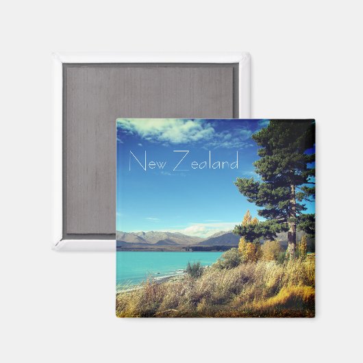 Lake Tekapo New Zealand Magnet (Voorkant / Achterkant)