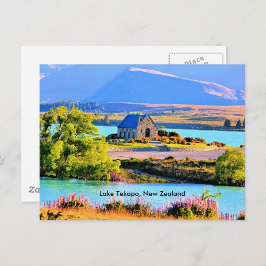 Lake Tekapo, Nieuw-Zeeland Briefkaart (Voorkant / Achterkant)
