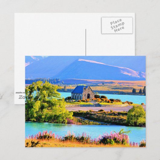 Lake Tekapo, Nieuw-Zeeland Briefkaart (Voorkant / Achterkant)