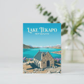 Lake Tekapo Nieuw-Zeeland Briefkaart (Staand voorkant)