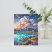 Lake Tekapo Nieuw-Zeeland Briefkaart (Staand voorkant)