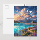 Lake Tekapo Nieuw-Zeeland Briefkaart (Voorkant / Achterkant)