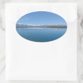 Lake Tekapo, Nieuw-Zeeland Ovale Sticker (Tas)