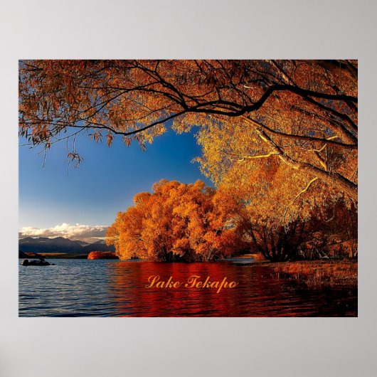 Lake Tekapo, Nieuw-Zeeland Poster (Voorkant)