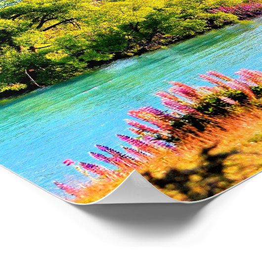 Lake Tekapo, Nieuw-Zeeland Poster (Hoek)