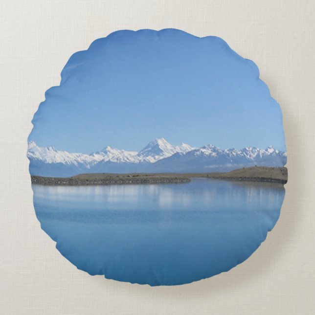 Lake Tekapo, Nieuw-Zeeland Rond Kussen (Voorkant)