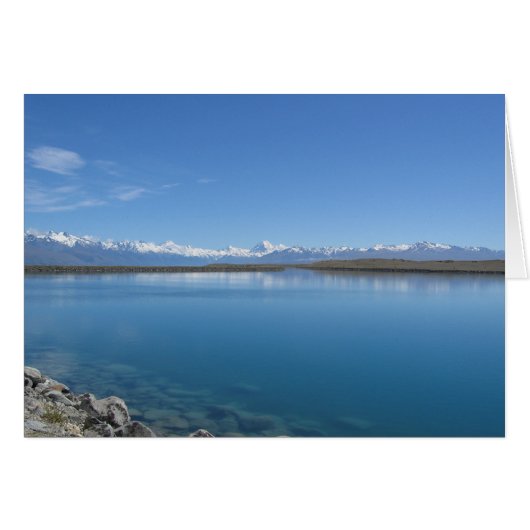 Lake Tekapo, Nieuw-Zeelands Wenskaart (Voorkant Horizontaal)