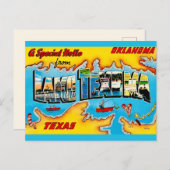 Lake Texoma Begroetingsansichtkaart Briefkaart (Voorkant / Achterkant)