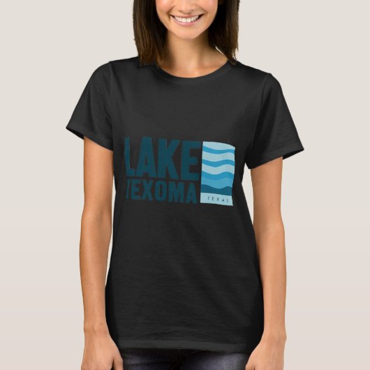 Lake Texoma golven T-shirt (Voorkant)