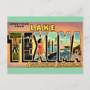 Lake Texoma Oklahoma ansichtkaart Briefkaart