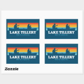 Lake Tillery North Carolina Canoe Rechthoekige Sticker (Vel)