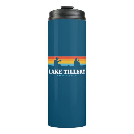 Lake Tillery North Carolina Canoe Thermosbeker (Voorkant)