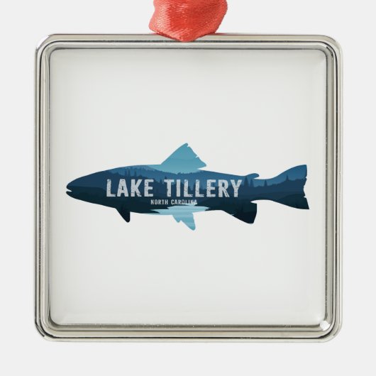 Lake Tillery North Carolina Metalen Ornament (Voorkant)