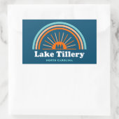Lake Tillery North Carolina Rainbow Rechthoekige Sticker (Tas)