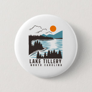 Lake Tillery North Carolina Zomer Meer Leven Boot Ronde Button 5,7 Cm