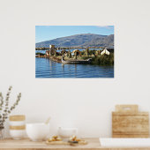 Lake Titicaca, Floating Island Poster (Keuken)