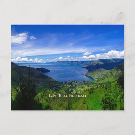 Lake Toba, Sumatra, Indonesië Briefkaart (Voorkant)