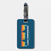 Lake Townsend North Carolina Canoe Bagagelabel (Achterkant verticaal)