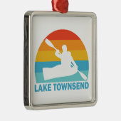 Lake Townsend North Carolina Kayak Metalen Ornament (Rechts)