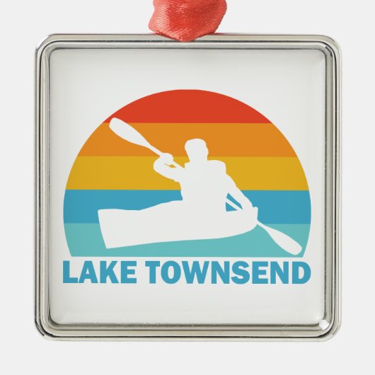 Lake Townsend North Carolina Kayak Metalen Ornament (Voorkant)