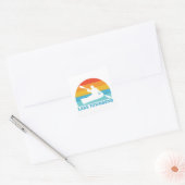 Lake Townsend North Carolina Kayak Vierkante Sticker (Envelop)