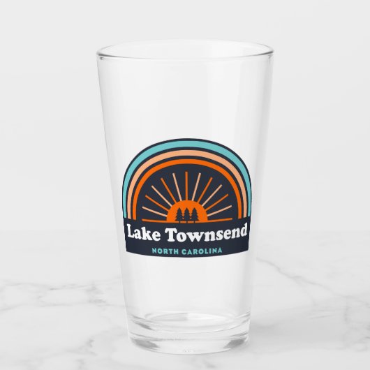 Lake Townsend North Carolina Regenboog Glas (Voorkant)