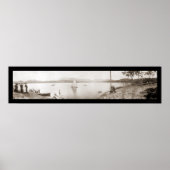 Lake Toxaway NC Boats Photo 1911 Poster (Voorkant)