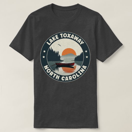 Lake Toxaway North Carolina Zonsondergang T-shirt (Design voorkant)