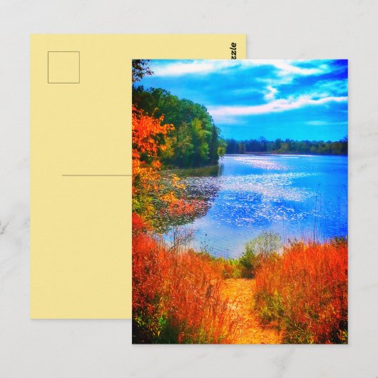 LAKE TRAIL BRIGHT BRIEFKAART (Voorkant / Achterkant)